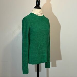 Contemporaine by Simons Green Ribbon Knit Long Sleeves Sweater Size M